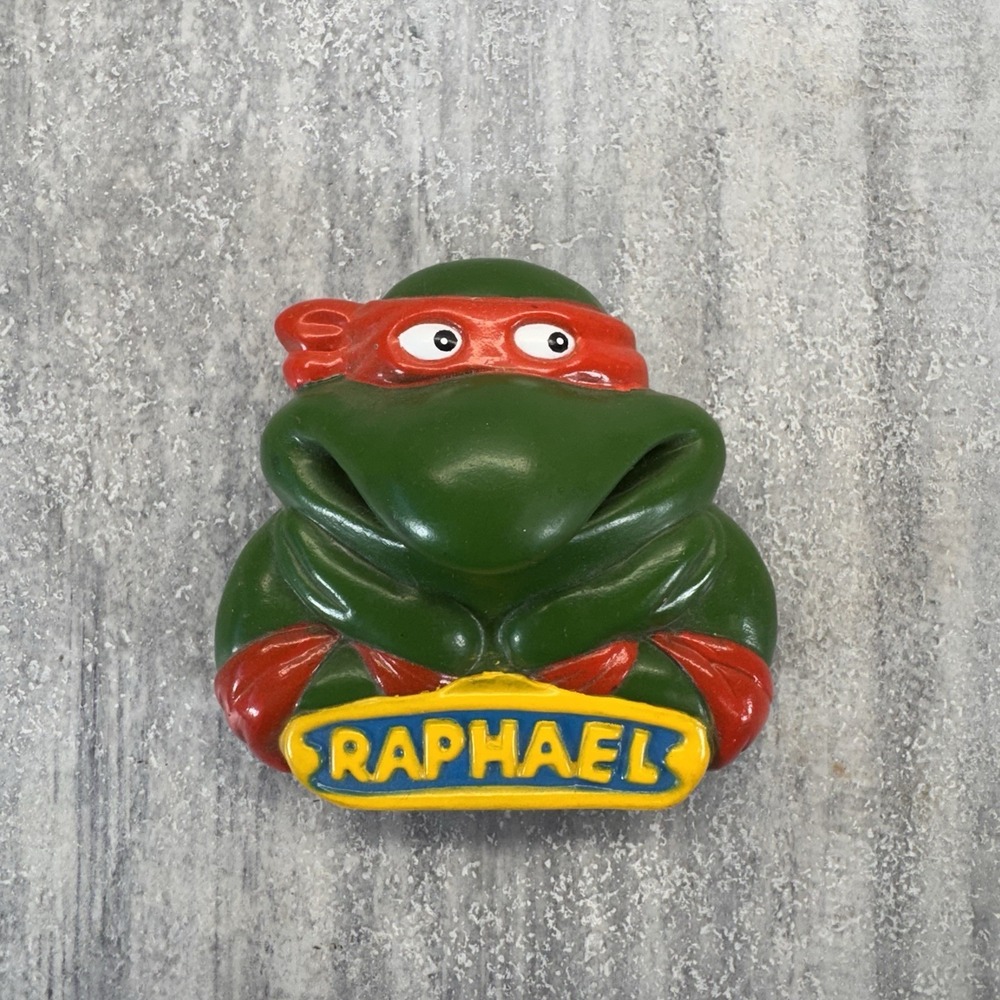 1989 Teenage Mutant Ninja Turtles TMNT Raphael Suction Cup Burger King VINTAGE